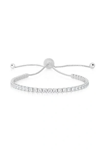 Glaze Jewelry Cubic Zirconia Tennis Bracelet In Silver