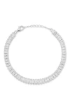 Glaze Jewelry Cubic Zirconia Tennis Bracelet In Brown