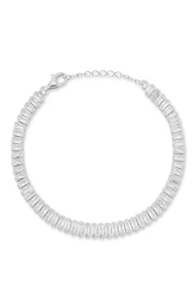 Glaze Jewelry Cubic Zirconia Tennis Bracelet In Silver