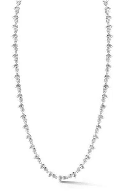 Glaze Jewelry Cubic Zirconia Tennis Necklace In Metallic