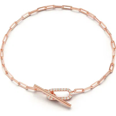 Glaze Jewelry Cubic Zirconia Toggle Bracelet In Gold