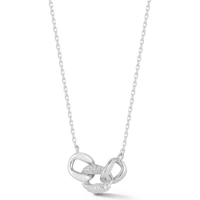 Glaze Jewelry Curb Link Pendant Necklace In Metallic