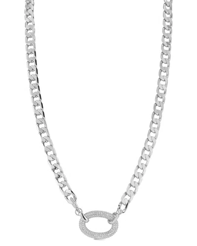 Glaze Jewelry Cz Bold Necklace In Neutral