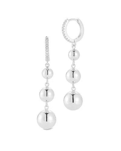 Glaze Jewelry Cz Earrings In Metallic