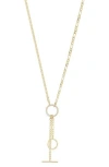Glaze Jewelry Cz Lariat Chain Necklace In Gold