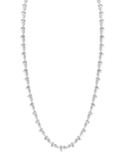 Glaze Jewelry Cz Necklace In Silver