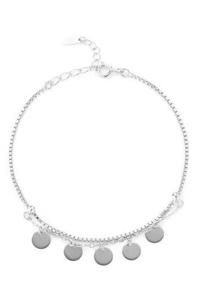 Glaze Jewelry Disc Shaker Charm Bracelet In Metallic
