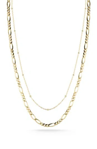 Glaze Jewelry Double Layer Chain Necklace In Gold