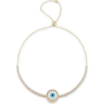 Glaze Jewelry Evil Eye Adjustable Bracelet In Gold