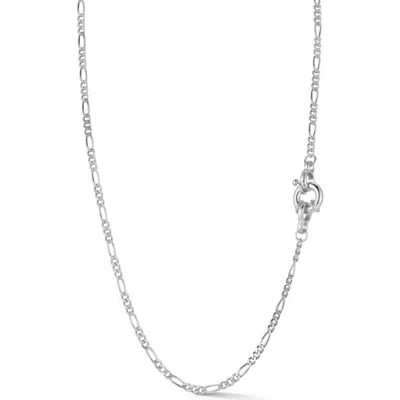 Glaze Jewelry Figaro Chain Necklace In Metallic
