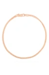 Glaze Jewelry Foxtail Chain Bracelet In Rose Gold