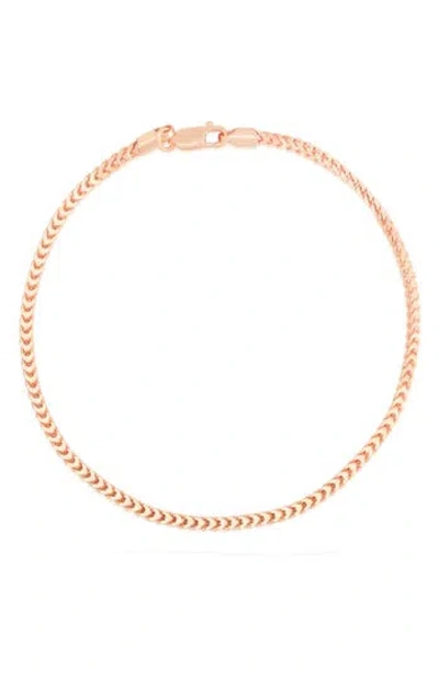 Glaze Jewelry Foxtail Chain Bracelet In Rose Gold