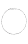 Glaze Jewelry Foxtail Chain Bracelet In Silver