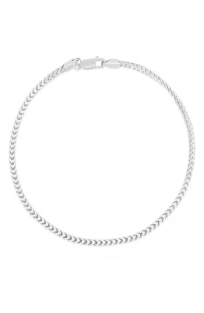 Glaze Jewelry Foxtail Chain Bracelet In Silver