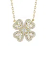 Glaze Jewelry 14k Plated Silver Cz Necklace