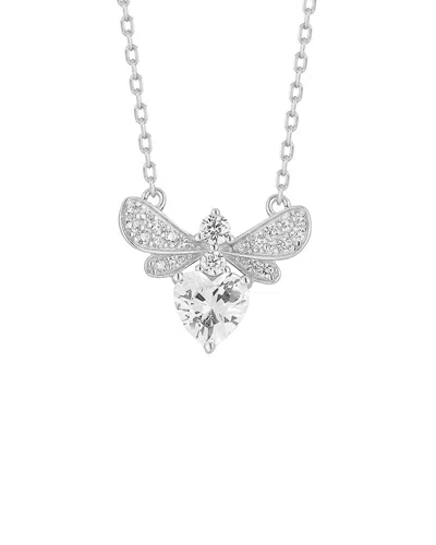 GLAZE JEWELRY GLAZE JEWELRY SILVER CZ BEE NECKLACE