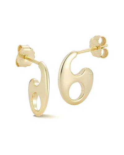 GLAZE JEWELRY GLAZE JEWELRY 14K PLATED SILVER MARINER LINK EARRINGS