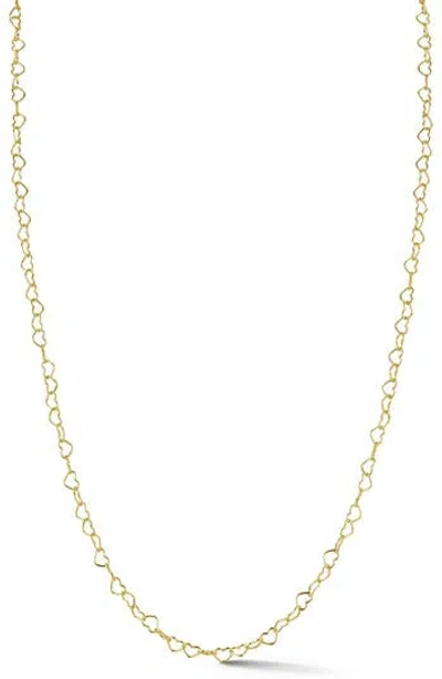 Glaze Jewelry Heart Chain Necklace In Gold