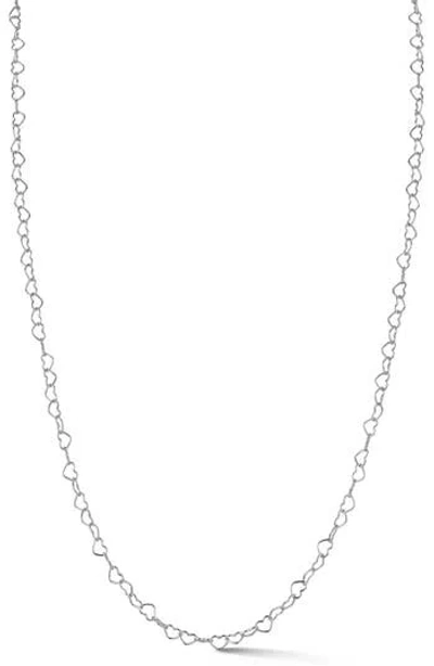 Glaze Jewelry Heart Chain Necklace In Metallic