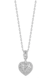 Glaze Jewelry Heart Cluster Pendant Necklace In Silver