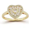Glaze Jewelry Heart Cluster Ring