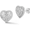 Glaze Jewelry Heart Stud Earrings
