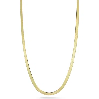 Glaze Jewelry Herringbone Chain Necklace In Gold