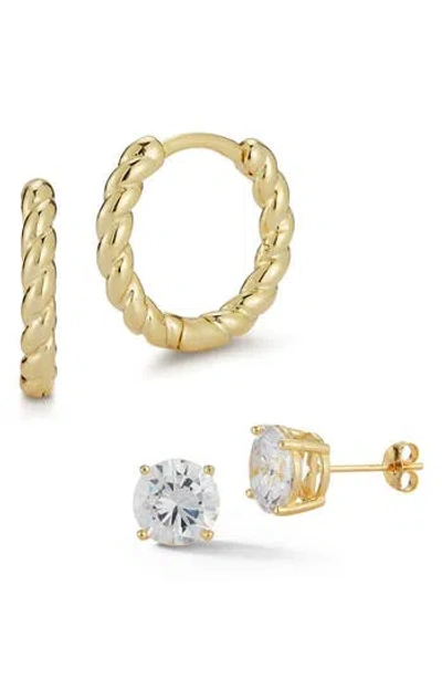 Glaze Jewelry Hoop & Stud Earrings Set