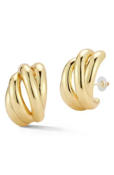 Glaze Jewelry Huggie Hoop Earrings In Gold