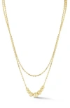 Glaze Jewelry Layered Ball Chain Necklace In Gold
