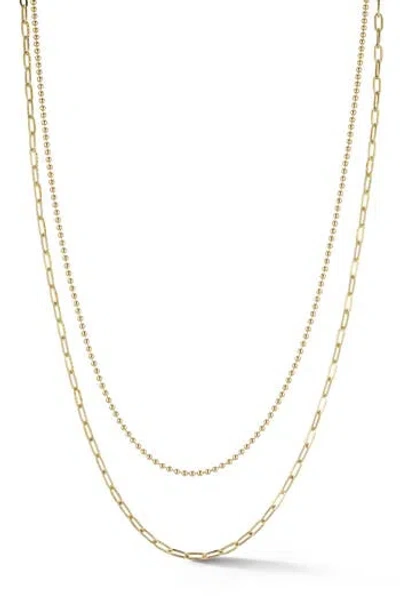 Glaze Jewelry Layered Chain Necklace In Gold