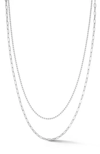 Glaze Jewelry Layered Chain Necklace In Metallic