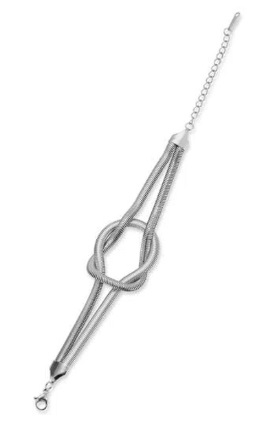 Glaze Jewelry Love Knot Bracelet In Silver