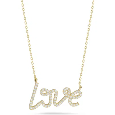 GLAZE JEWELRY GLAZE JEWELRY LOVE STERLING SILVER PENDANT NECKLACE