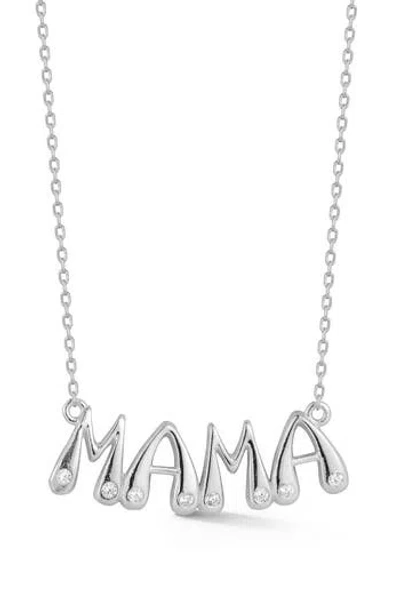 Glaze Jewelry Mama Pendant Necklace In Silver
