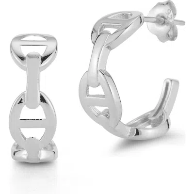 Glaze Jewelry Mariner Hoop Earrings In Metallic