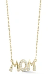 Glaze Jewelry Mom Pendant Necklace In Gold
