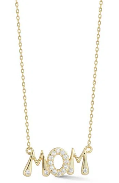 Glaze Jewelry Mom Pendant Necklace In Gold
