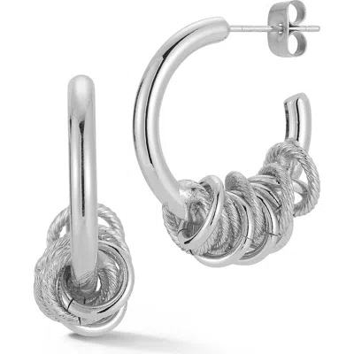 Glaze Jewelry Multi Ring Hoop Earrings In Metallic