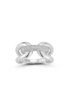 Glaze Jewelry Open Ring In Silver