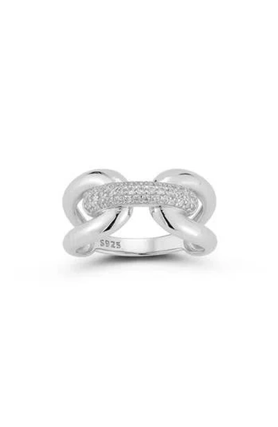 Glaze Jewelry Open Ring In Silver