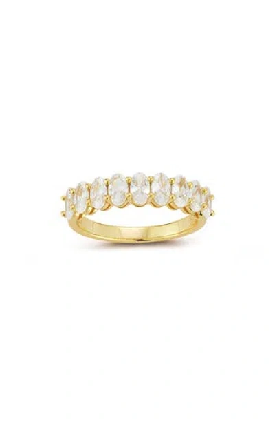 Glaze Jewelry Oval Cubic Zirconia Ring In Gold