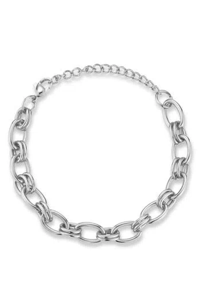 Glaze Jewelry Silver-plated Stainless Steel Bracelet In Metallic