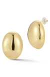 Glaze Jewelry Oval Stud Earrings In Gold