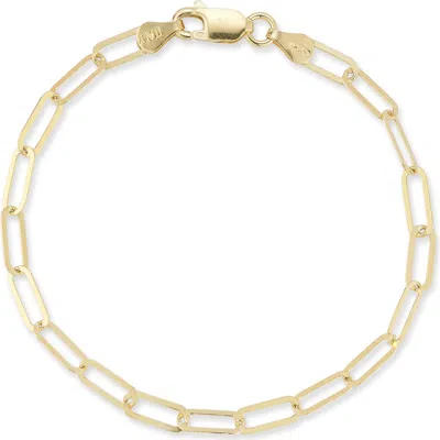 Glaze Jewelry Paperclip Chain Anklet In Gold