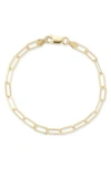 Glaze Jewelry Paperclip Chain Anklet In Gold