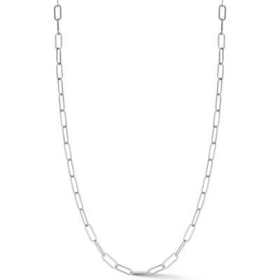 Glaze Jewelry Paperclip Chain Necklace In Silver