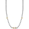 Glaze Jewelry Pavè Ball Chain Necklace In Silver