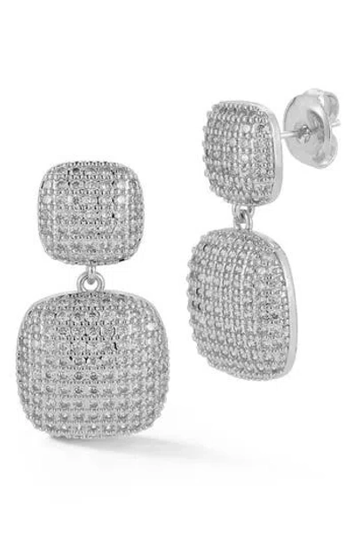 Glaze Jewelry Plated Cz Earrings In Metallic