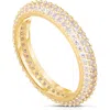 Glaze Jewelry Pavé Cubic Zirconia Eternity Band Ring In Gold